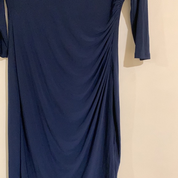 NWOT CHAPS BLUE DRESS SIZE L - Picture 3 of 8